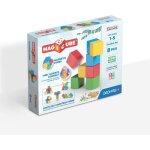 Jeu de construction magntique - geomag - magicube recycled creative set - 8 pices - plastique recycl ...