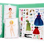 Jeux cratifs - djeco - stickers rutilisables poupes  habiller - pour filles de 6  11 ans