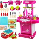 Jeu de cuisine �lectronique portable pour enfants - rose - convient aux enfants de plus de 3 ans
