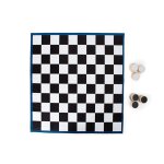 Jeu de dames g�ant en bois - jeu de soci�t� - 40 pi�ces - 2 joueurs