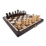 Jeu déchecs en bois pearl - design brûlé sur chaque pièce - pour adultes et enfants Jeu déchecs en bois pearl - design brûlé sur chaque pièce - pour adultes et enfants