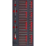 Jeu dembouts automobile ribe - spline - hex - torx 59 pi�ces module en mousse pour servante datelier ...