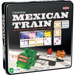 Jeu de dominos mexican train - swapy - 2 � 8 joueurs - dominos color�s - compact et portable - bo�te ...