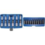 Jeu de douilles bgs 5052 et 5097 125 mm (1 / 2) 22 pi�ces torx plus t20 - t70