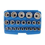 Jeu de douilles douze pans 125 mm (1 / 2) 8 - 36 mm 21 pices