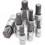 Wiltec jeu de douilles xzn denture multiple 8 pi�ces m4 - m16 douille cl�s outil kit