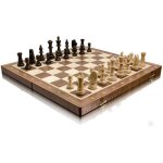 Jeu dchecs en bois de tournoi professionnel haut de gamme master of chess. chiquier incrust dacajou ...