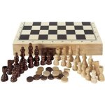 Jeu dchecs de dames et de backgammon - aquamarine games - compudid cp1070 - marron - enfant - mixte