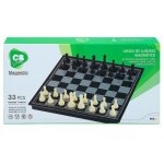 Jeu d�checs / dames magn�tiques cb games - blanco y negro - 25x25 cm - jeu de plateau pour adultes