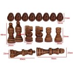 Jeu dchecs international en bois - hb057 - 32 pices - jouet interactif - cadeau chiquier