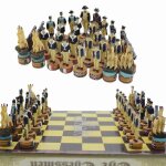 Jeu d echecs napoleon 38 cms / 38 cms metal n