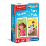 Jeu ducatif - clementoni - cartes de solo montessori 2 ans - intrieur - mixte - 1 joueur ou plus