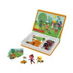 Jeu ducatif magntique - janod - magnti'book 4 saisons - orange - intrieur - 20 min