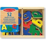 Jeu �ducatif - melissa & doug - 52 aimants alphabet en bois - lettres majuscules et minuscules magn�tiques ...