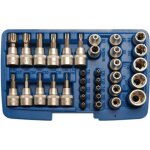 Jeu dembouts et de cls  douille 10 mm (3 / 8) profil e / profil t (pour torx) 34 pices