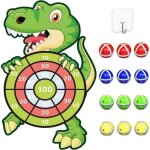 Jeu de flchettes dinosaure pour enfants avec 12 balles collantesjeux de flchettes pour intrieur extrieurca ...