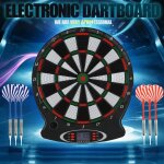 Jeu de fl�chettes �lectronique dart - nouveau - pp abs - 44 * 51. 5 * 2. 8cm - 6 trous pour les fl�chettes ...