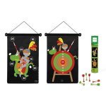 Jeu de fl�chettes magn�tique dam - chevalier - pour enfants � partir de 5 ans - 6 fl�chettes aimant�es ...