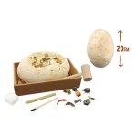 Jeu de fouille de dinosaures - buki - mega dino egg - 4 puzzles de dinosaures - outils inclus