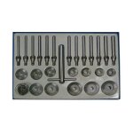 Jeu de fraises pour si�ges de soupapes 30 60 mm 27 pi�ces