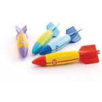 Jeux de fus�es sous - marines - intex - intex 55508 - lot 4 fus�es - mat�riau doux et flexible - multicolore ...