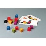 Jeu de gomtrie dans l'espace - oz international - cubes gomtrie + 30 fiches modle