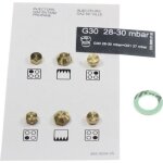 Jeu dinjecteurs gicleurs gaz butane / propane dorigine four cuisinière g30 - 30mbar 4431910056 beko Jeu dinjecteurs gicleurs gaz butane / propane dorigine four cuisinière g30 - 30mbar 4431910056 beko