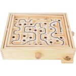 Jeu de labyrinthe de labyrinthe en bois avec deux billes en acier jeu de rflexion pour les adultes les ...