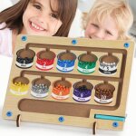 Jeux labyrinthe magnetique enfantmontessori parcours de motricit fine jeux educatif cadeau 3 4 5 6 ans(a) ...