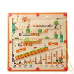Jeu labyrinthe magntique enfant - zgeer - parcours de motricit - couleurs et nombres