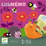 Jeu de mmoire djeco little mmo avec 9 animaux et 15 jetons fleurs pour enfants de 2 ans et plus
