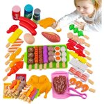 Jeu de nourriture pour barbecue - jouet barbecue enfant et accessoires nourriture de simulation de kebab ...