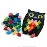 Jeu dobservation et dencastrement - djeco - hibou - motricit� fine et nuances de couleur