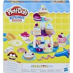 Jeu de pte  modeler play - doh patisseries en folie - e2387eu5 - 8 couleurs et varit doutils