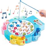 Jeu de p�che jeux de soci�t� musical magn�tique poisson jouets avec 2 cannes � p�che pour les enfants ...