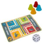 Jeu de petits chevaux geant 130x93cm - tapis plateau 16 pions de en mousse - ludo xxl - set jeu societe ...