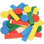 Jeu de 80 pices nain jaune en bois - 1105