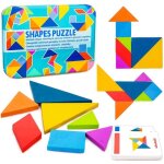 Jeu de puzzle - zgeer - tangram en bois - 120 images - 60 cartes - pour enfants 4 - 8 ans