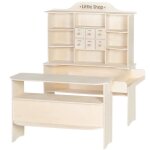 Jeu de rle cratif - roba - grande marchande en bois avec 6 tiroirs et comptoir - bois naturel - enfant ...