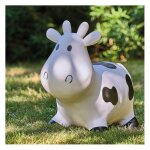 Jeux � roues et sauteurs - nature & d�couvertes : ballon sauteur vache rosalie - blanc