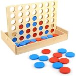 Jeu de socit - amoune - puissance 4 gant - jeu de stratgie - bois - portable