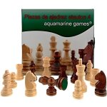 Jeu de société - aquamarine games - pions déchecs staunton 4 - intérieur - mixte - 2 joueurs ou plus Jeu de société - aquamarine games - pions déchecs staunton 4 - intérieur - mixte - 2 joueurs ou plus