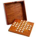 Jeu de soci�t� en bois - ulisem - portable - 14x14x13 cm - pions inclus - pour adultes - finition soign�e ...