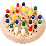 Jeu de socit - memory chess - checs de mmoire - bois naturel - 3 ans et plus - mixte