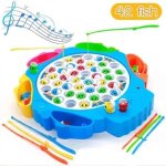 Jeux de soci�t� - folaya - p�che � la ligne - 42 poissons color�s - 8 cannes � p�che - 3 � 6 ans