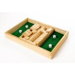 Jeu de soci�t� - engelhart - ferme la bo�te - jeu de hasard en bois - inclus 2 d�s