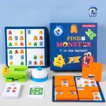 Jeu de soci�t� de r�flexion pour enfants - montessori - bois - entra�nement m�moire - puzzle concentration ...