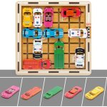 Rush hour jeu de socit en bois pour garons filles jeu de logique casse - tte embouteillage puzzle ...