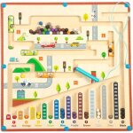 Jeu de socit - zgeer - jeux labyrinthe magntique - jouet ducatif - couleurs vives - 3 ans et plus ...