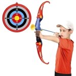 Jeu de tir � larc pour enfant - archer set kid - ventouse fl�ches et cible - 66 cm